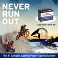 Ah, Volt,21 1200cc Xii (24HL-BS for Kawasaki 260 12 Battery 1995 Motorcycle Battery Zipp YTX24HL-BS CCA) Voyager Zg1200