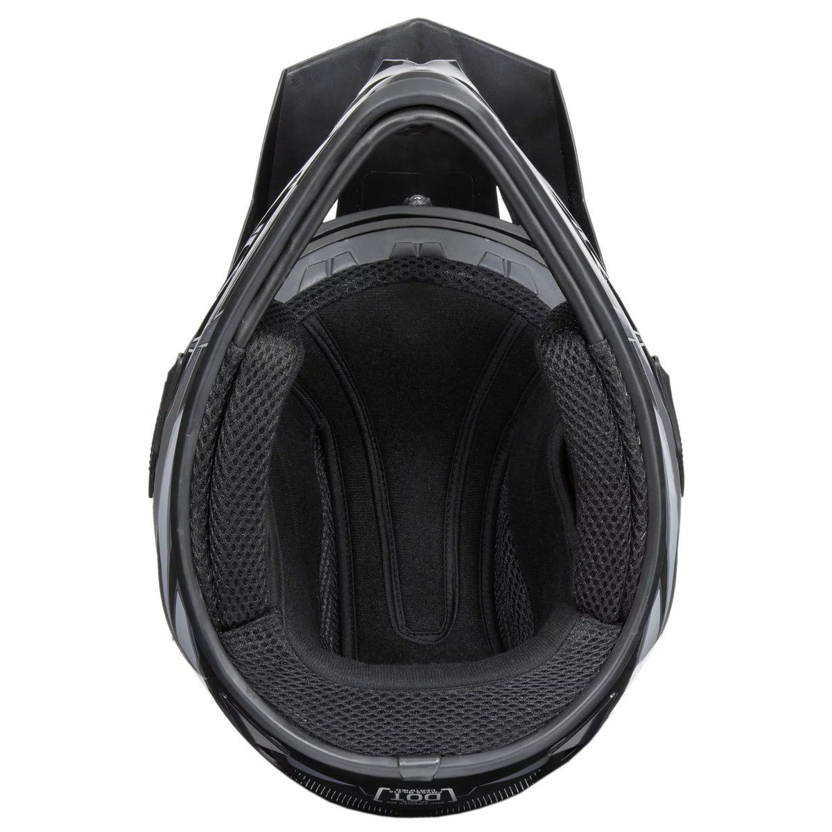 Black-Grey, Approved, Adult XL MX Helmet, FRENZY DOT