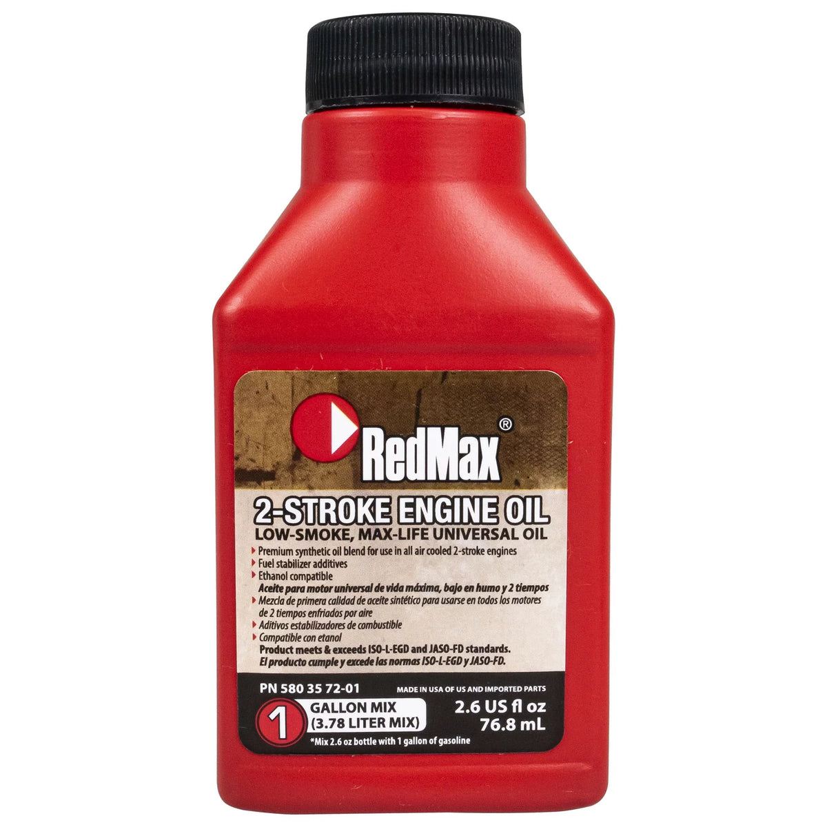 Oil RedMax 50:1 2 1gal w/ Bottles Cycle 12pk 2.6oz Stroke Synthetic Fuel Stabilizer