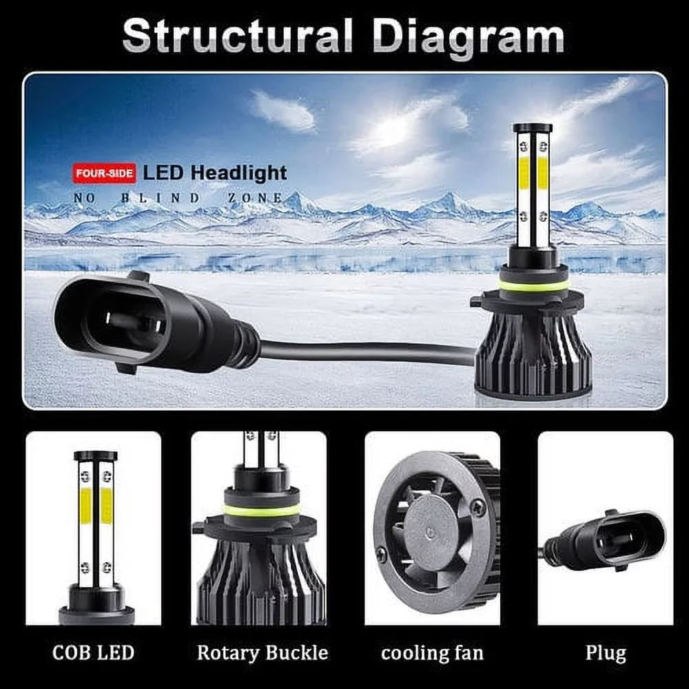2017 antiniebla + 6 Chrysler 2019 2020 Para luces faro 2018 For set LED Pacifica