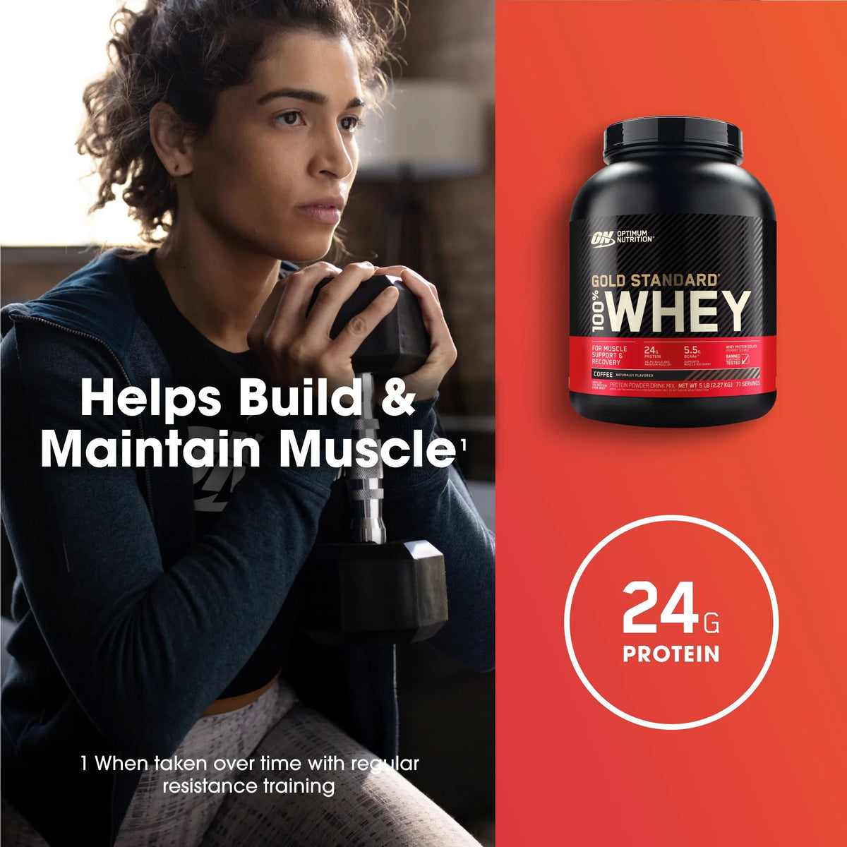 Powder, Servings 100% 71 Nutrition, Whey 5 Coffee, Protein Optimum lb, Gold Standard