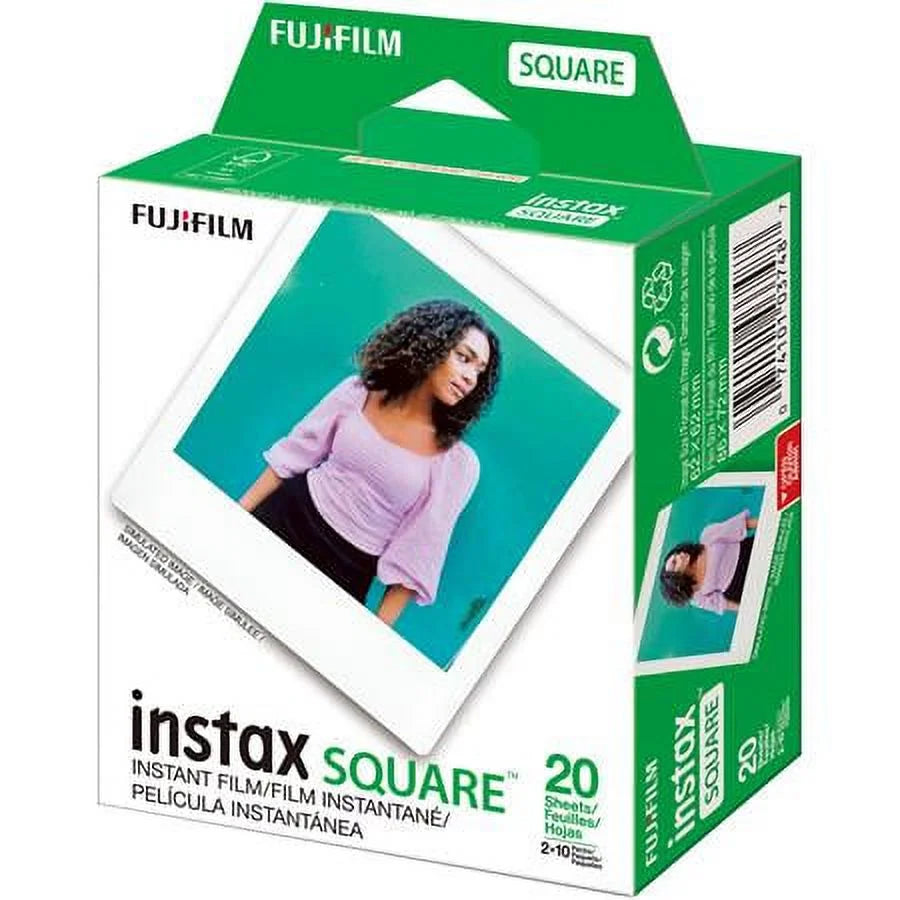 Blue SQ1 and Glacier Film Camera Film Instant SQUARE + Camera, instax Bag