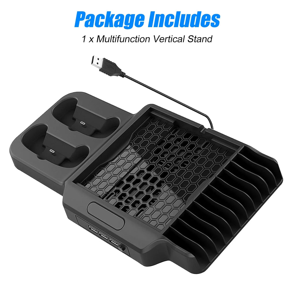 Station Controller S/X Xbox Stand Ports, EEEkit Slots X/S 2 Fit with for Fans, Charging Series Dock USB Dual 3 Cooling Fast Game Xbox Series Vertical Fit 11 Disc with for