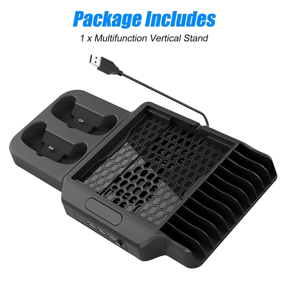Station Controller S/X Xbox Stand Ports, EEEkit Slots X/S 2 Fit with for Fans, Charging Series Dock USB Dual 3 Cooling Fast Game Xbox Series Vertical Fit 11 Disc with for
