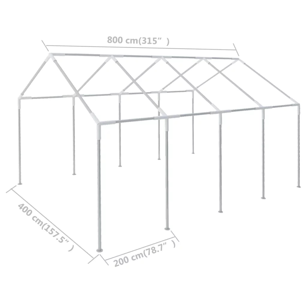 26.2'x13.1' Marquee Frame Steel for Buyweek