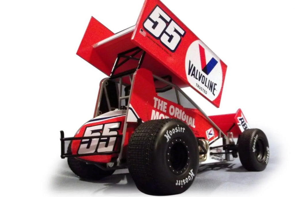 C.J. "Valvoline" Diecast Car, Car 1/18 Leary #55 - - A1809515 Acme Sprint scale Winged 2021