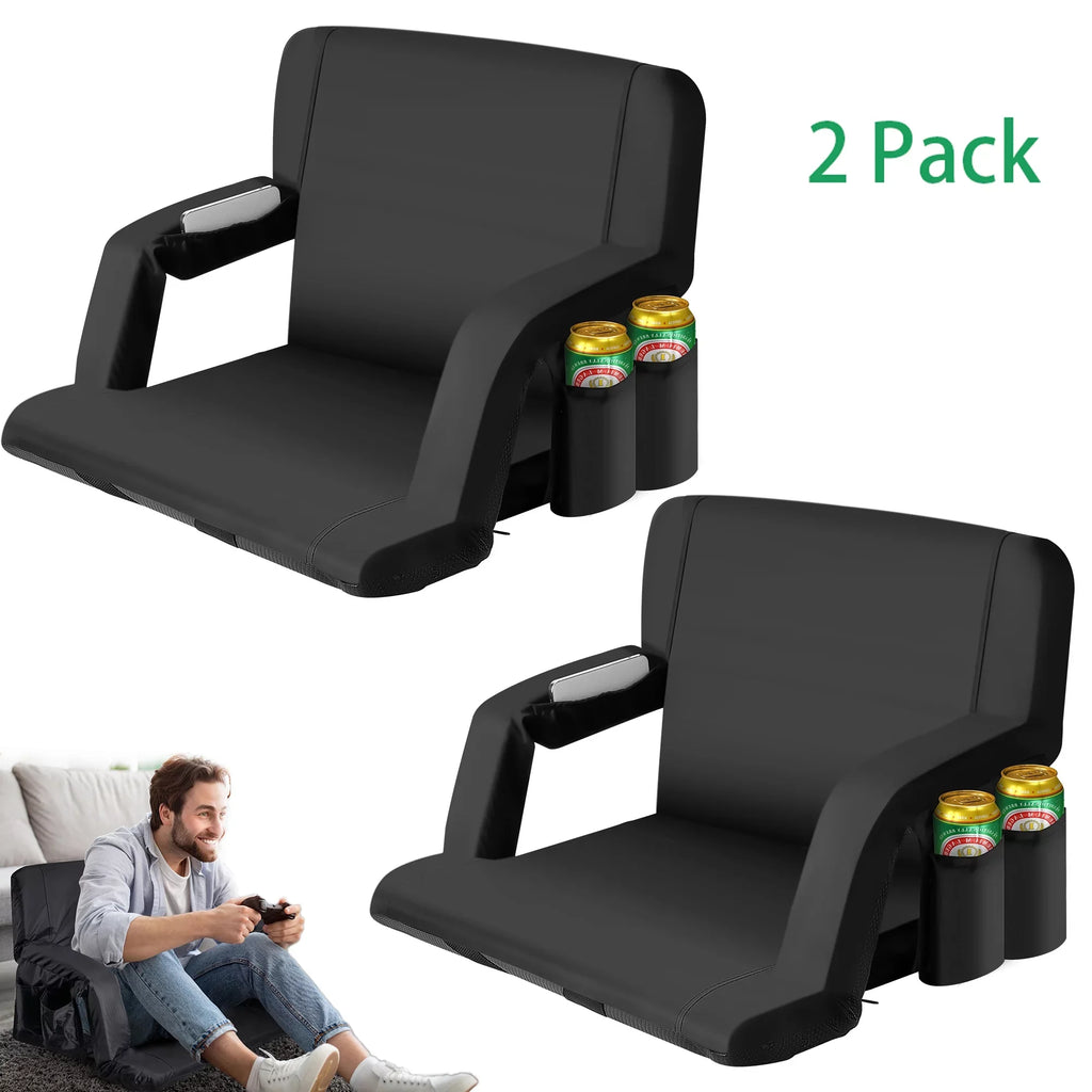 for Wide Bleachers, Lawns, Thicken Bleacher for Backyards Women's Tournament Seat, Pack Soccer National Worcest Chair Stadium 2 Folding Waterproof