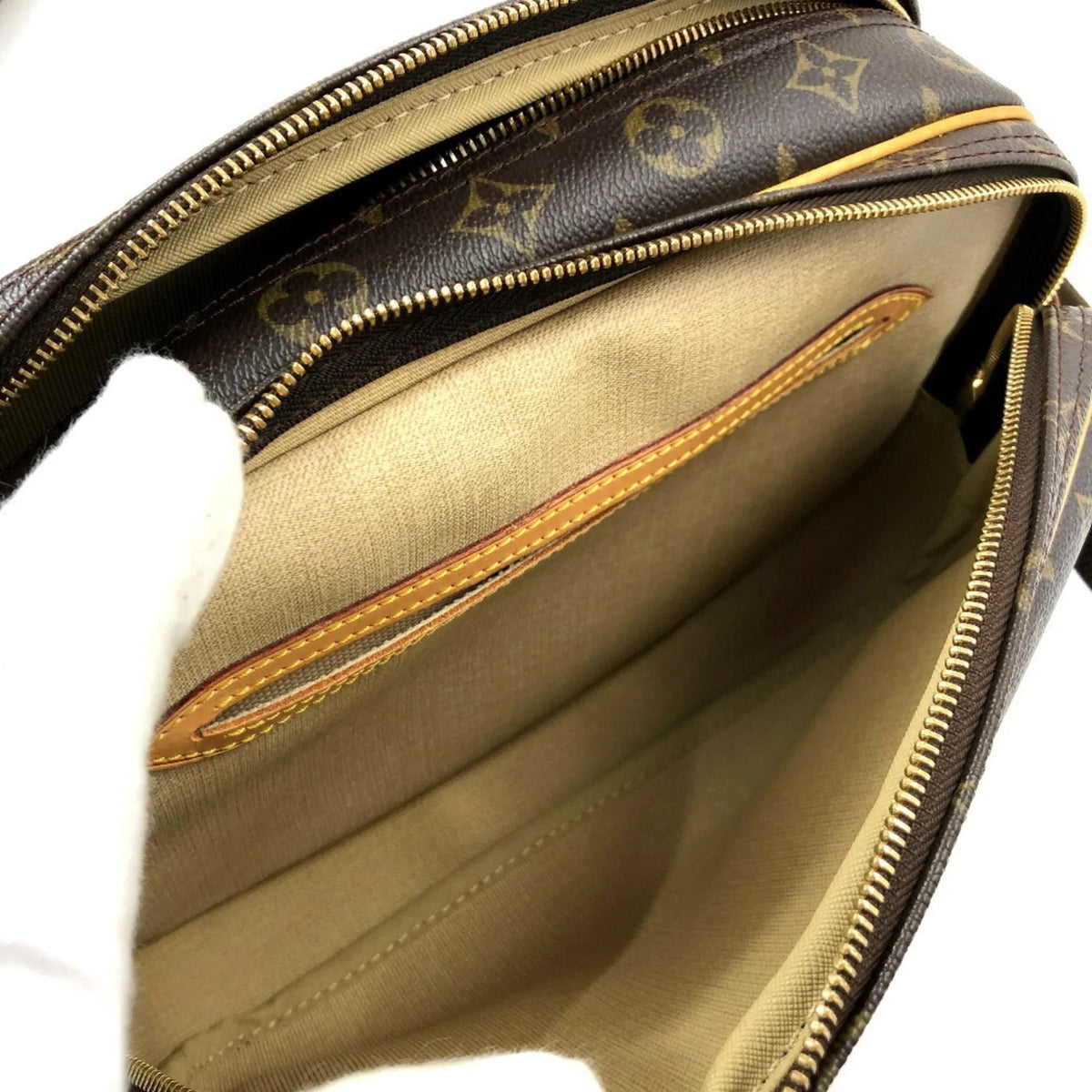 (Fair) M45254 Monogram Shoulder Bag Pre-Owned Canvas Women's Vuitton Louis VUITTON Reporter PM LOUIS