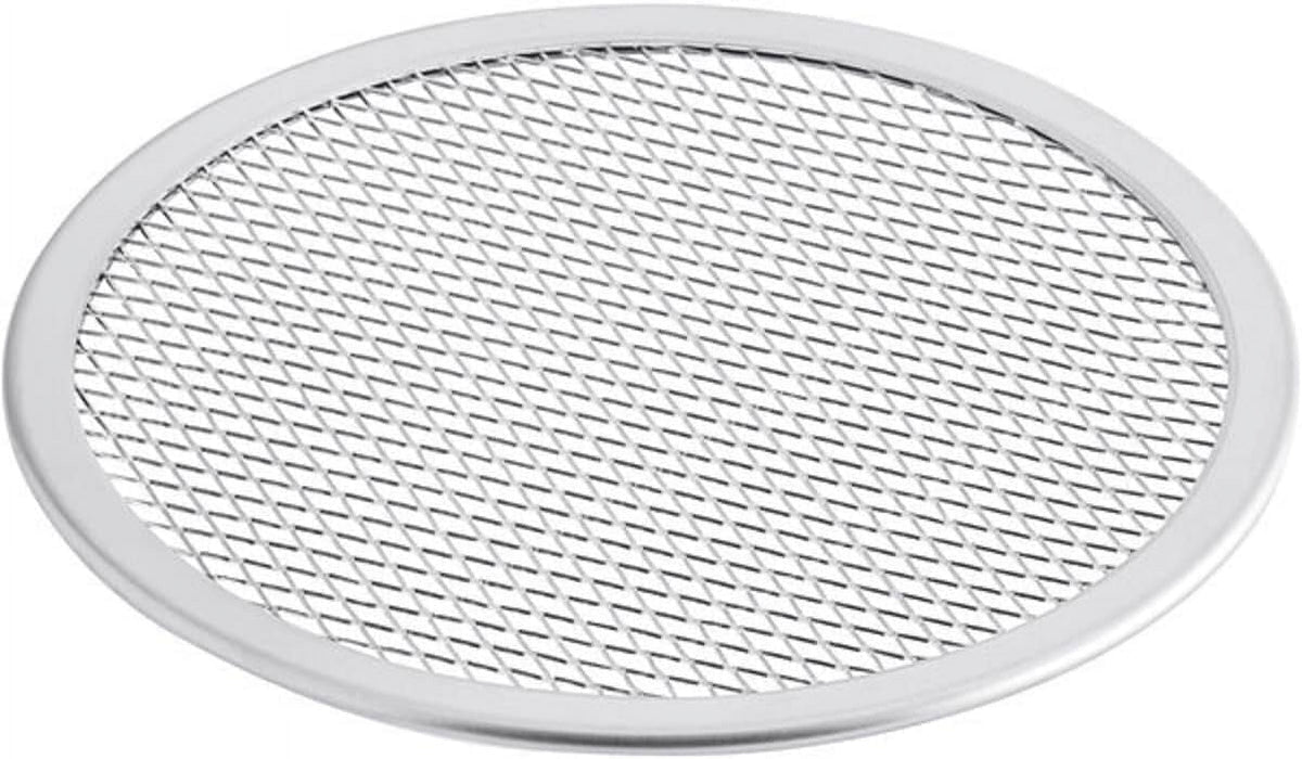 Baking Restaurants Baking Home Screen 2 Pizza 19” for & Round Pan Pizza TrueCraftware- Rim- Seamless Aluminum Tray Kitchen of Bakeware Set Round Pizzeria Screen Tray Pizza