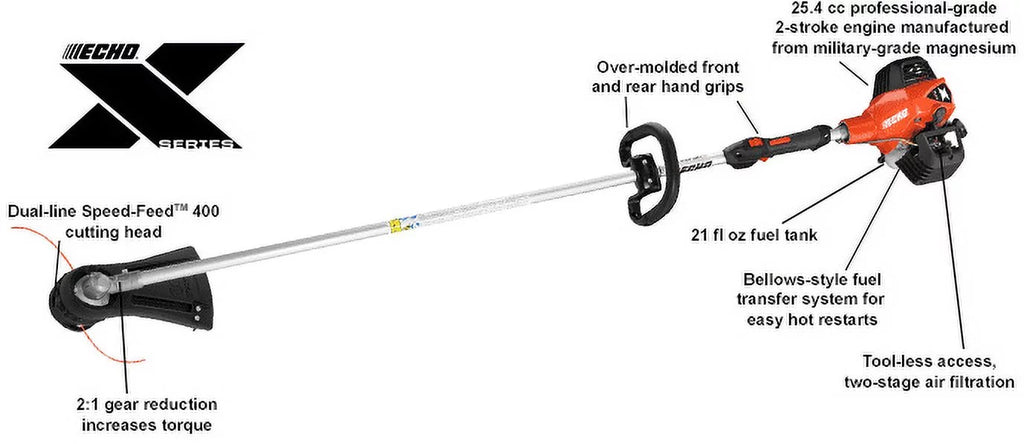LINE FEED 25.4cc TORQUE ENGINE ECHO SPEED TRIMMER HEAD SRM-2620T HIGH