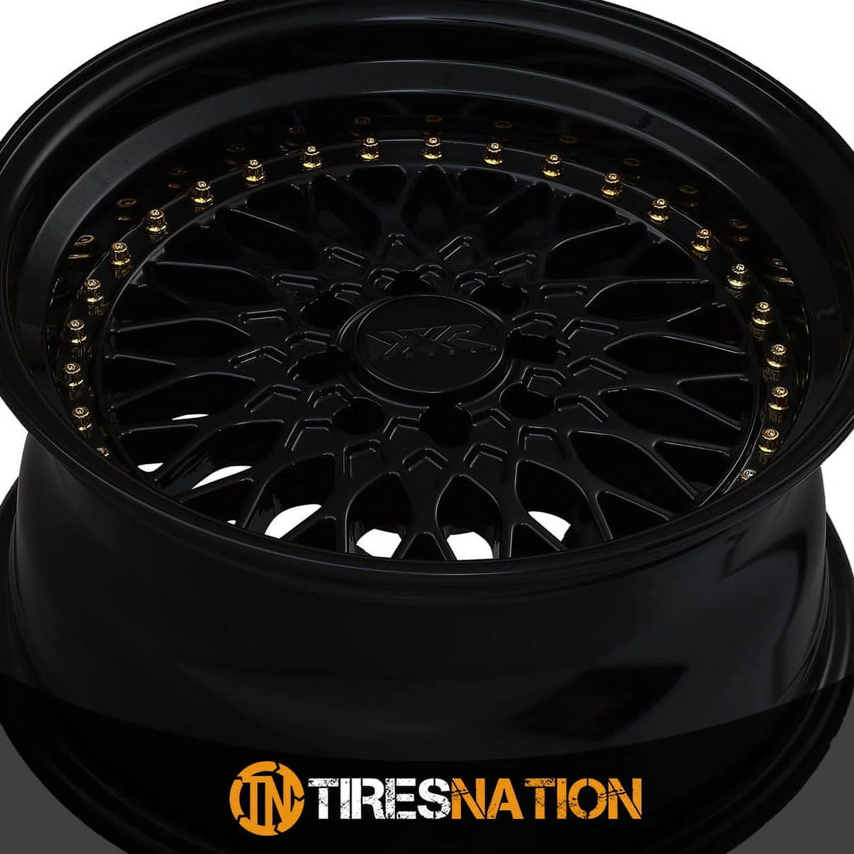 Gold Wheel XXR / 4x100/4x114.3 15x8 536 Rivets 20et Black