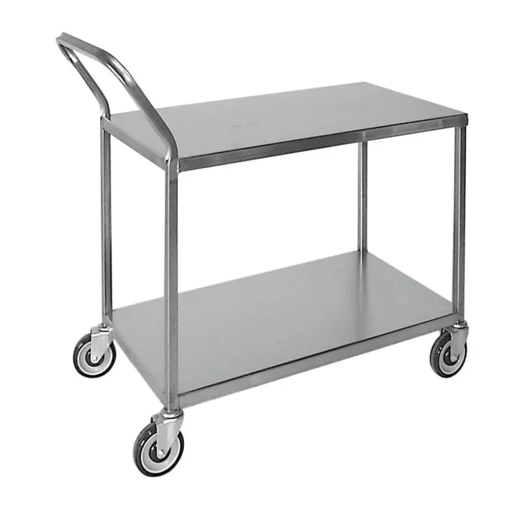 Cart Loop L HUBERT® x x 41" 20" Handle 41" Stock W Stainless with - Steel H