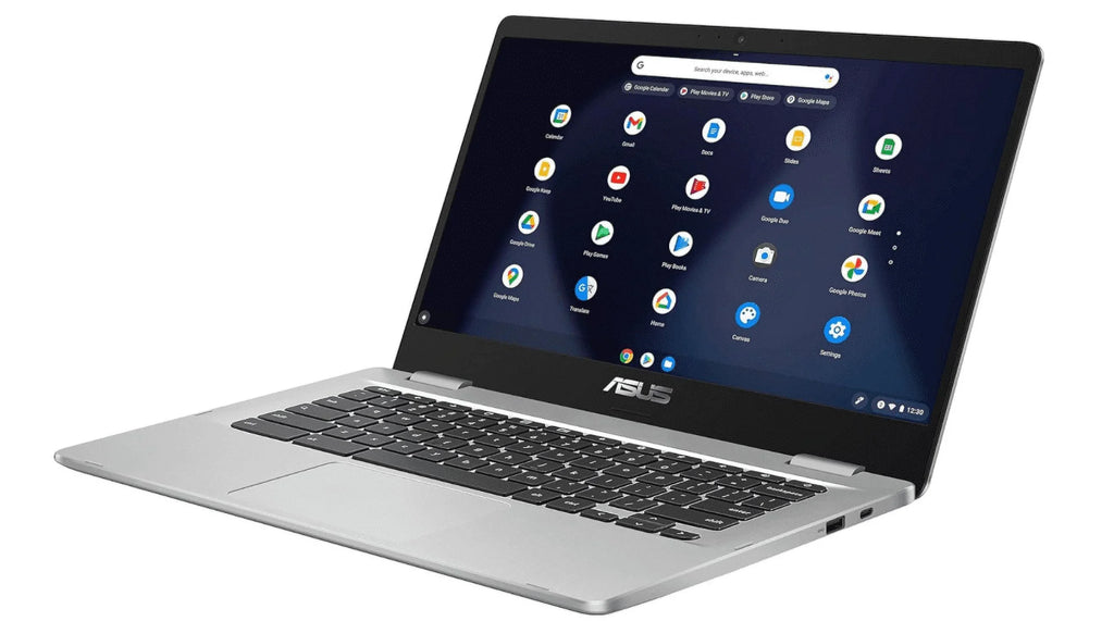 N3350 (Renewed) 802.11AC RAM, Type-C, Asus WiFi, FHD eMMC, OS 14" Chrome 8GB C423NA 64GB LPDDR4 Processor, Celeron Bluetooth, Intel Silver, Laptop USB Chromebook Computer, 14