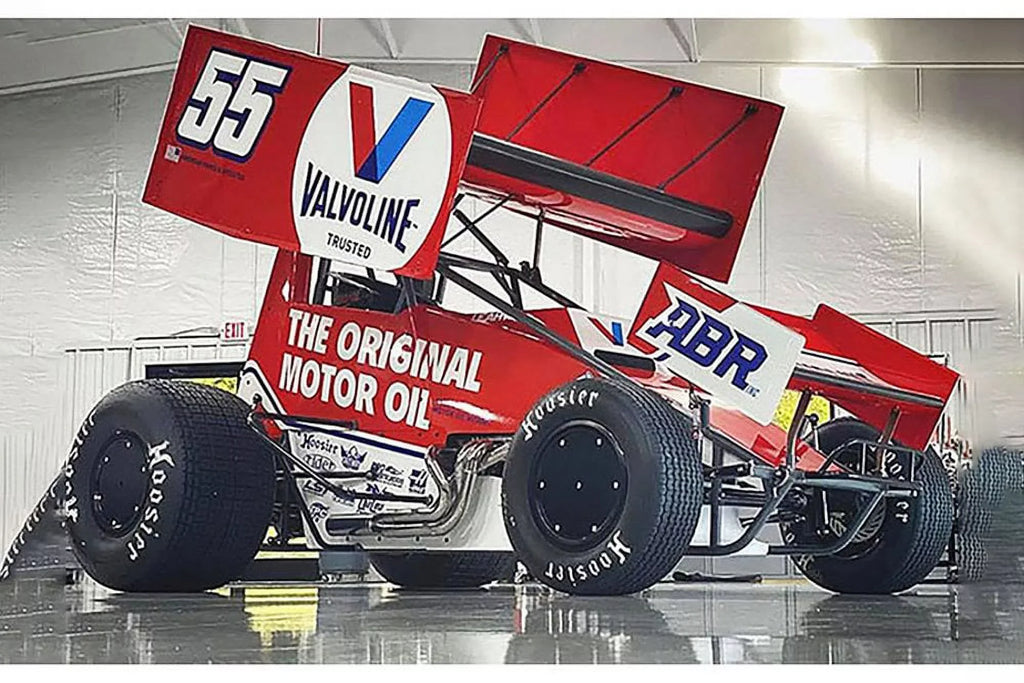 C.J. "Valvoline" Diecast Car, Car 1/18 Leary #55 - - A1809515 Acme Sprint scale Winged 2021