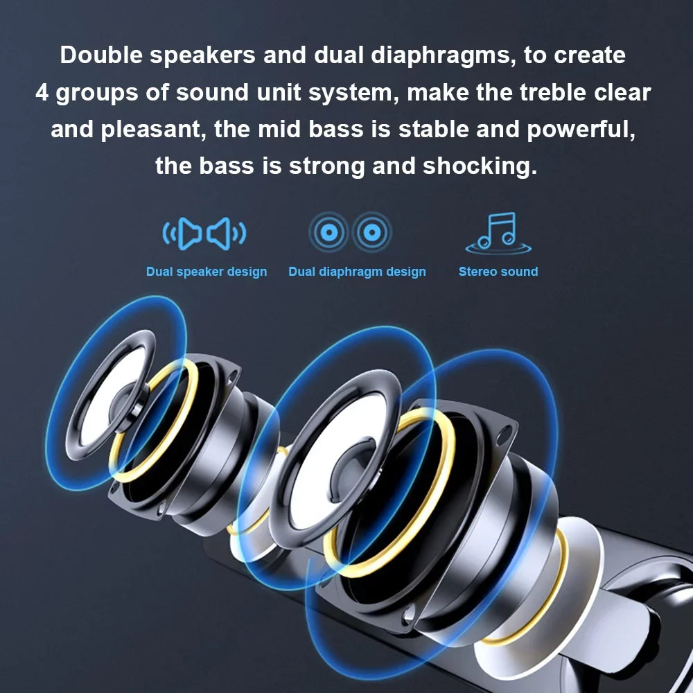 Computer MP3 Surround Wired Carevas Phone Speaker PC Bar Sound Speaker Powerful USB Bass Subwoofer V-111 for MP4 Stereo Laptop Tablet Box