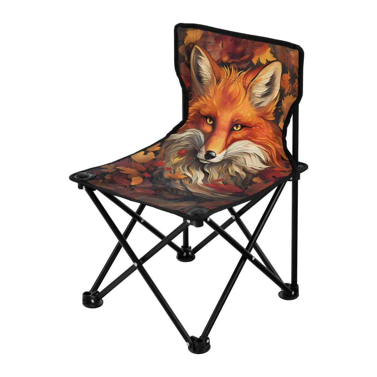 Support Autumn Chair Camping Outdoor Beach Chair Portable Fishing Chair to Leaves Folding Chair with with 220LBS Lawn Fox Bag Carry
