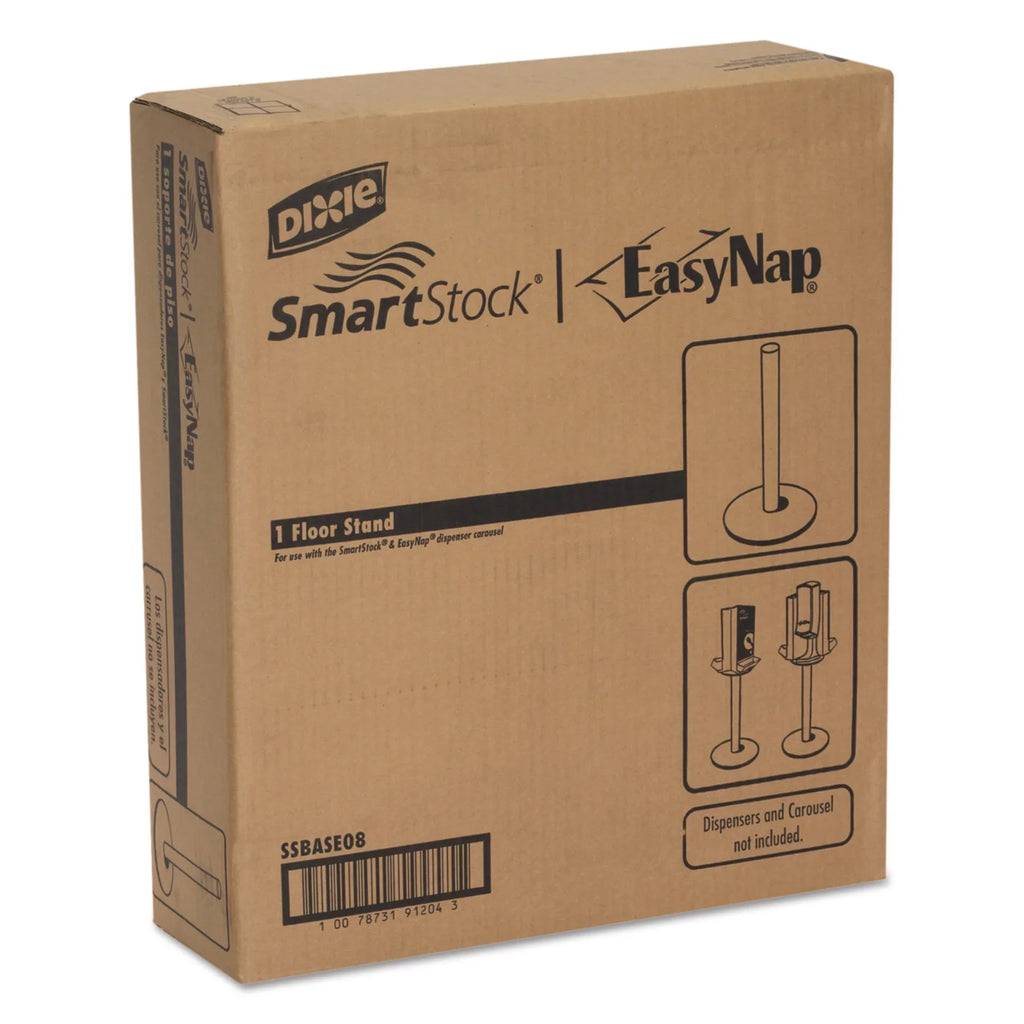 Stand - Height Dixie Smartstock Dispenser - Ultra 18" GP for Carousel Pro Black x Metal 28.5" Width by