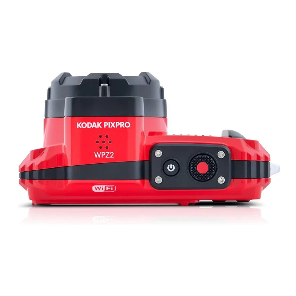 Camera Pixpro Kodak Shockproof (Red) Bundle 16MP 2.7-Inch WPZ2 Waterproof LCD 4x