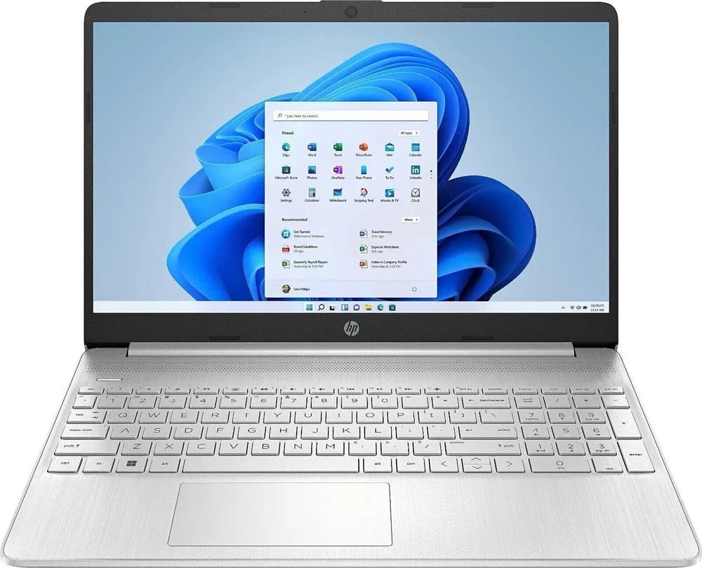 (Refurbished) 15.6" 1920x1080 HP 15ef2723od 256GB 11 2.6GHz Restored 5300U Laptop FHD Windows Ryzen 3 8GB