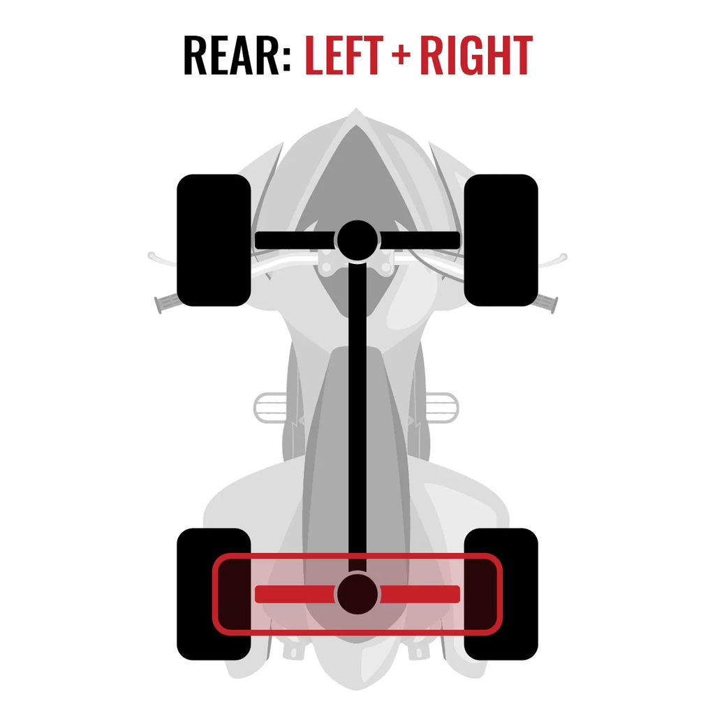 pc compatible XT Can-Am Sixity - Right 2 Axle 4X4 800R Renegade Rear EFI Left with 2015