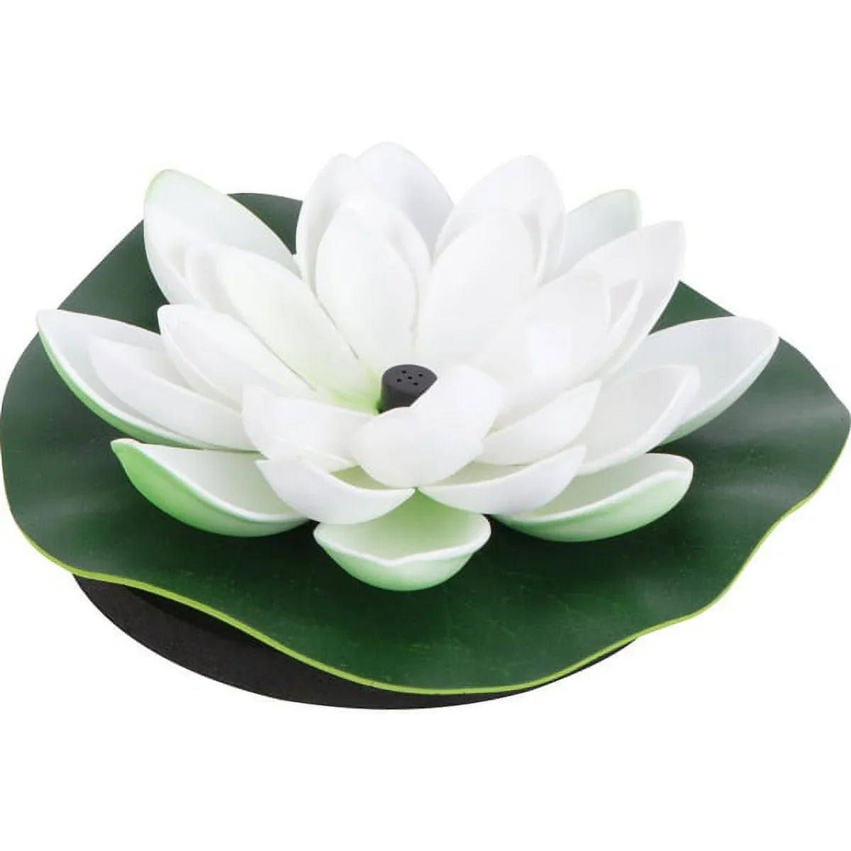 Decor Fountain(White) Solar-powered Waterproof Pond Lily Fish Lamp Lotus HOTBEST Bird Novel Bath Lotus Fountain Garden Fountain Water