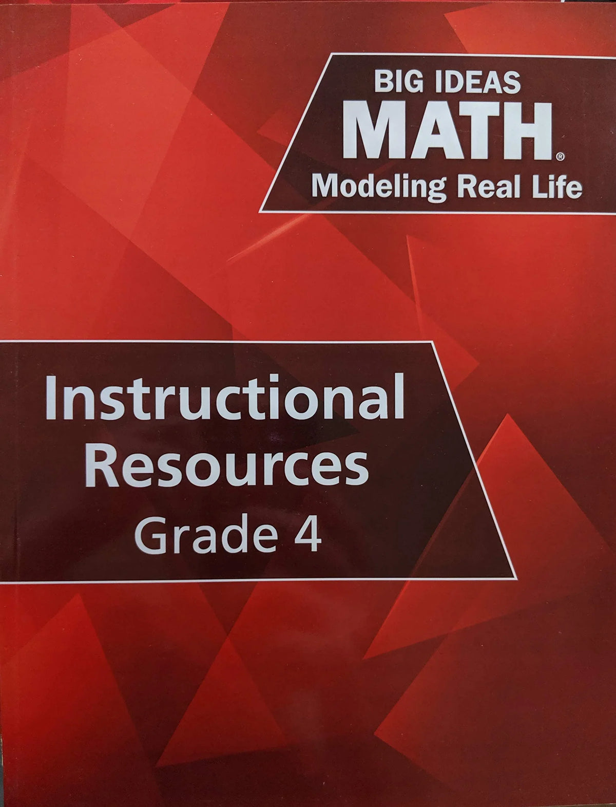 Real 9781642080391, Big Math: Good 164208039X Ideas Grade Modeling - Life Used/Very Resources c. Instructional - 4 Book, 2019,