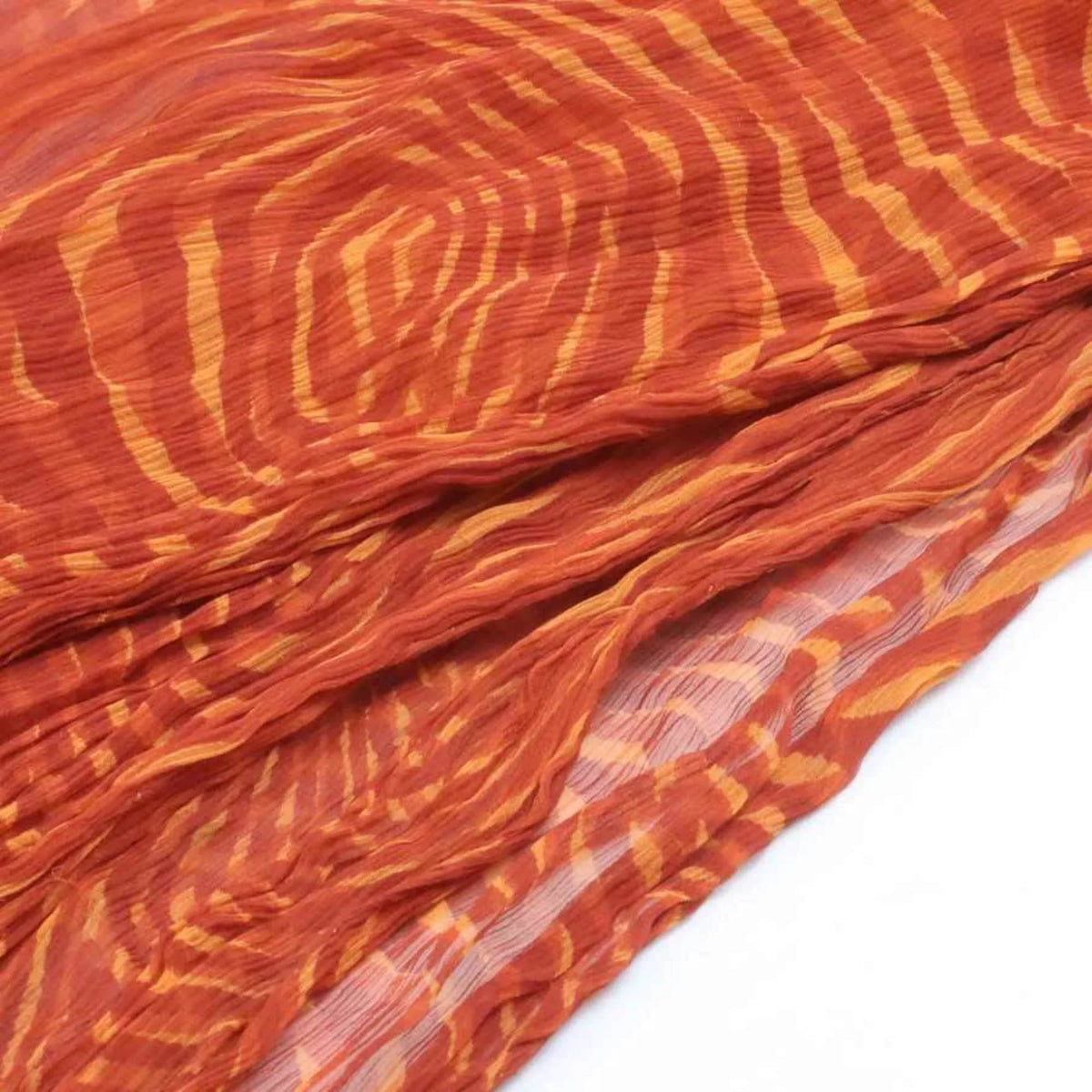 silk scarf Hermes HERMES orange Pre-Owned ladies (Good) e55906a