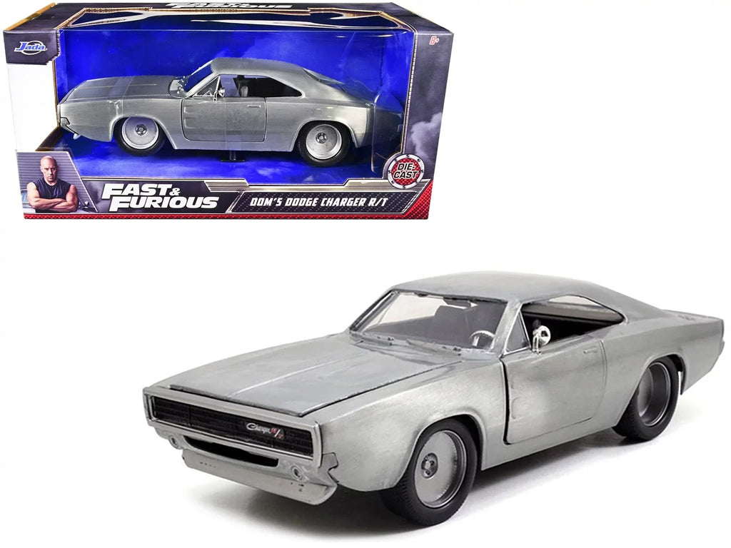 7" & by R/T 1/24 Dodge Jada Furious "Fast Car Bare 1970 Diecast Metal (2015) Movie Dom's Charger Model