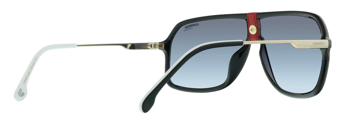 64mm, 1019/S 10mm Sunglasses, Pilot Carrera Gold/Gray Shaded,