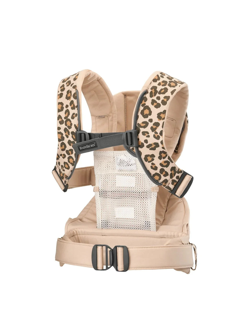 Baby BabyBjorn Cotton Beige/Leopard Mix, Carrier One,