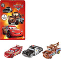 Lightning / Cars Pixar Diecast Disney Mater 3 & 3-Pack Cars Sheriff, McQueen