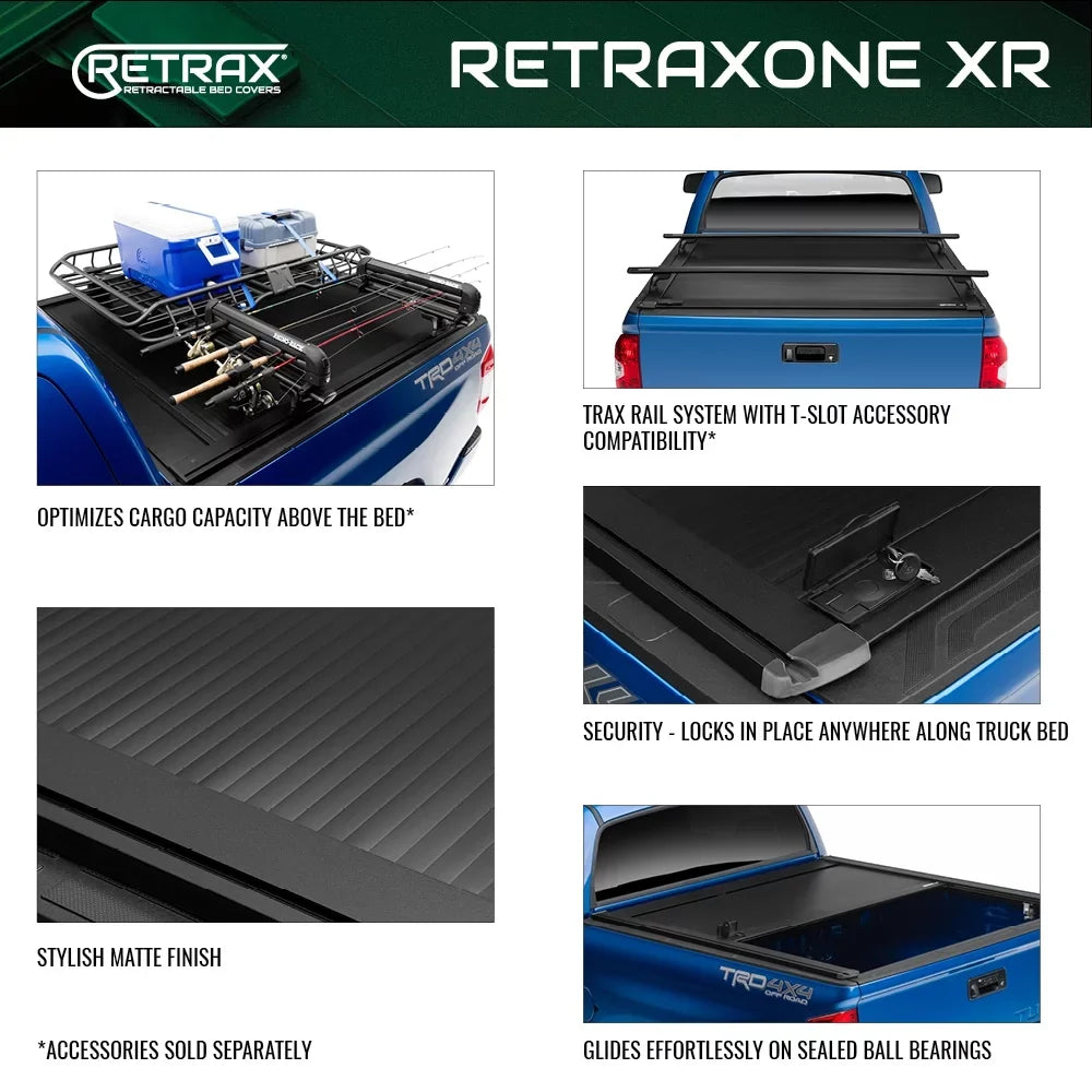 Compatible 5' With By 3" Bed Retrax | Colorado/Canyon Tonneau Chevy/GMC | Realtruck (62.7") By Retraxone Retrax Cover Truck Bed Realtruck Select T-60454 2015-2022 Retractable XR