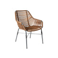 Modern Outdoor Chair with Woven Design and Metal Frame