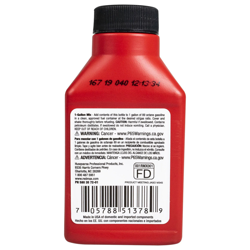 Oil RedMax 50:1 2 1gal w/ Bottles Cycle 12pk 2.6oz Stroke Synthetic Fuel Stabilizer