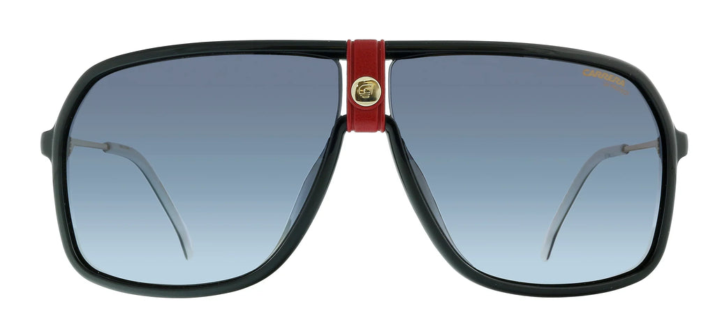 64mm, 1019/S 10mm Sunglasses, Pilot Carrera Gold/Gray Shaded,