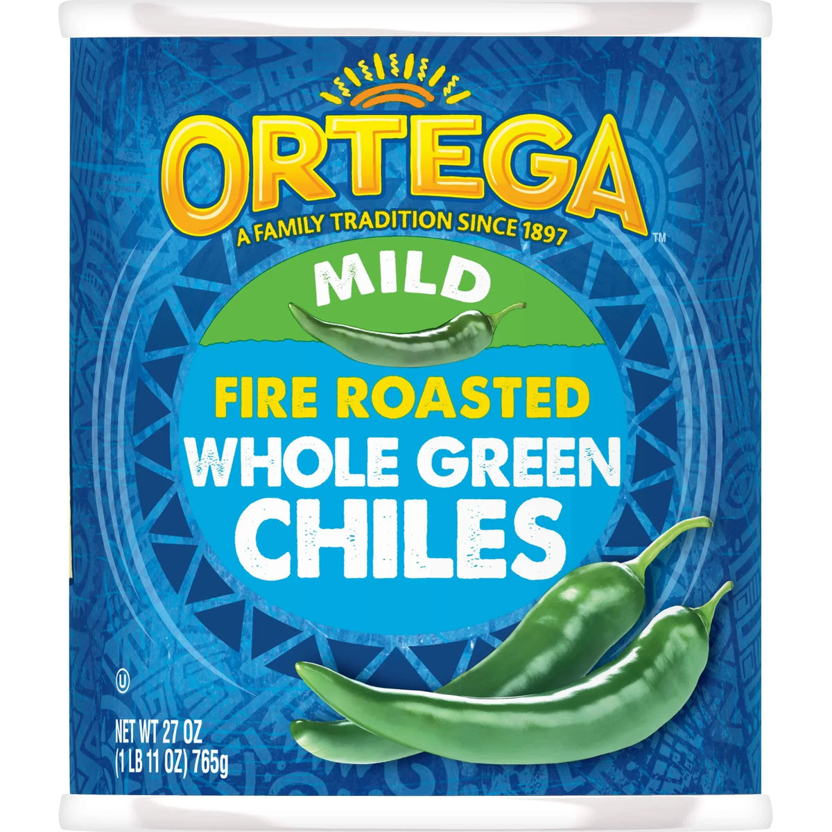 12) Green 27 Peppers, Whole Mild, Of Chiles, Ortega Ounce (Pack