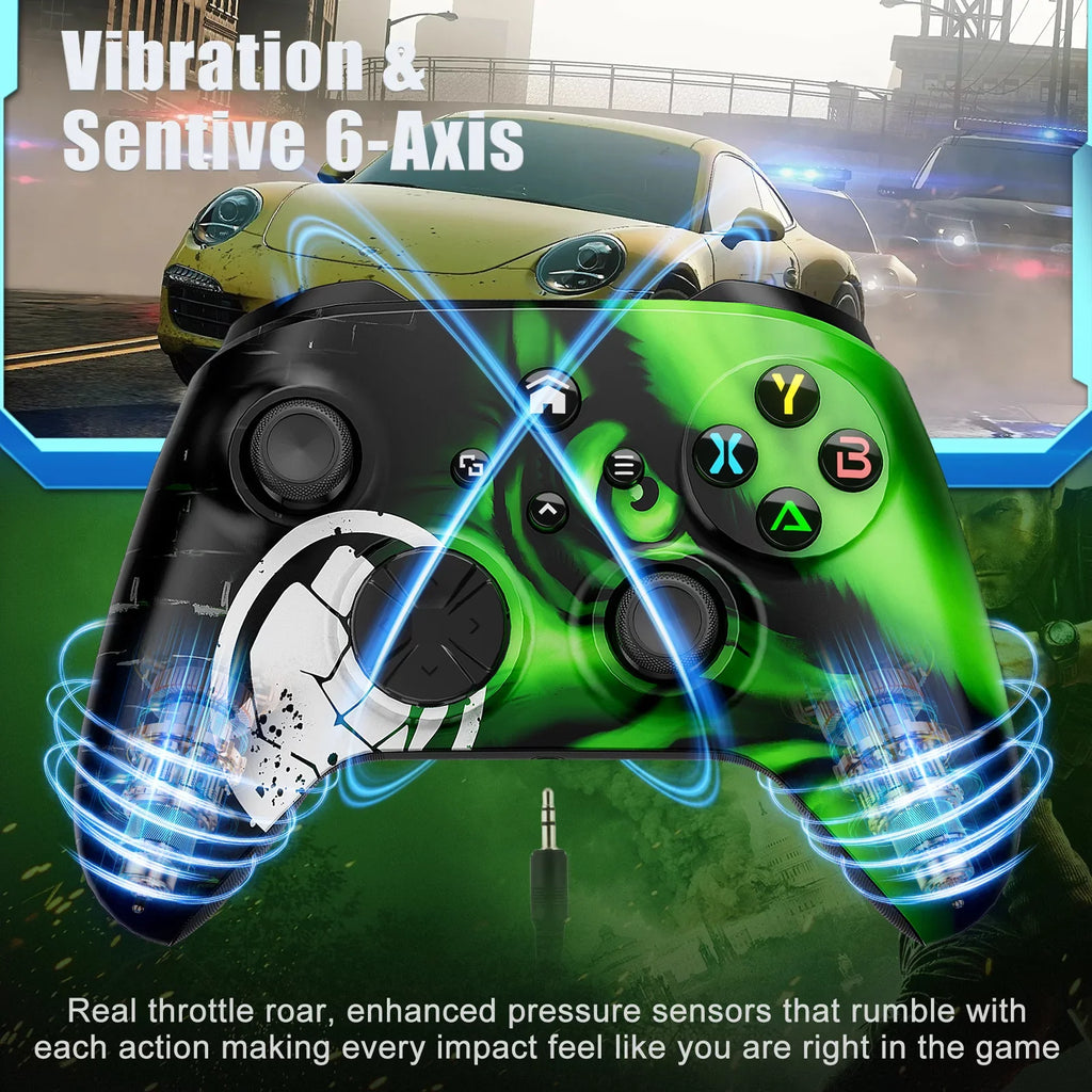 Compatible one/Xbox Wireless S/X/Xbox Remote One One Audio Upgrade) Xbox Jack(Need with Bonadget Wifi/Macro with Function/Turbo/3.5mm Xbox Gamepad to Series Controller, X/S/Android/iOS/PC
