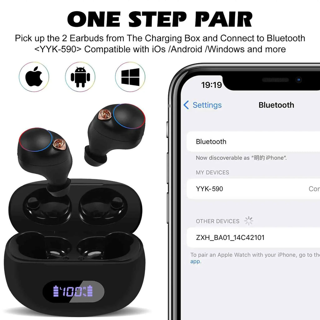 Bluetooth Connect, Water with Wireless Lenovo Bluetooth Boost Black, Bass Connection, Earbuds Resistance, + Balanced, 5.2 IPX5 Dual Compatible Case, Charging UrbanX Pad True