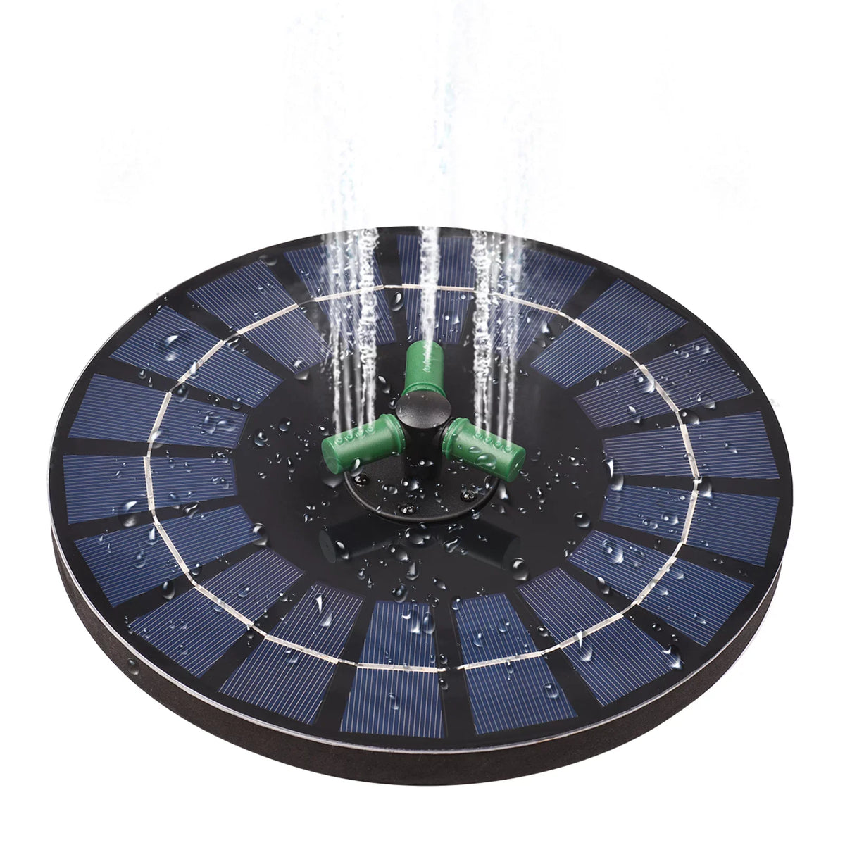 With With Light Solar Garden Pump Auto-Shut Inch Colorful 9 LED Bath Fountain Bird for 6W Small off Battery Rotatable Pump Fountain Water Pond Solar Nozzle