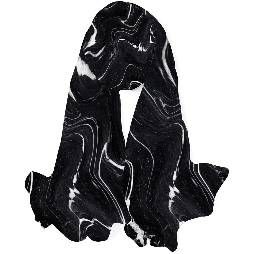 Black Wraps for Silk Neck Shawls FREEAMG Headscarf Wraps Scarf Hair Sunscreen Women Marble Large Oblong Long Gift Packed