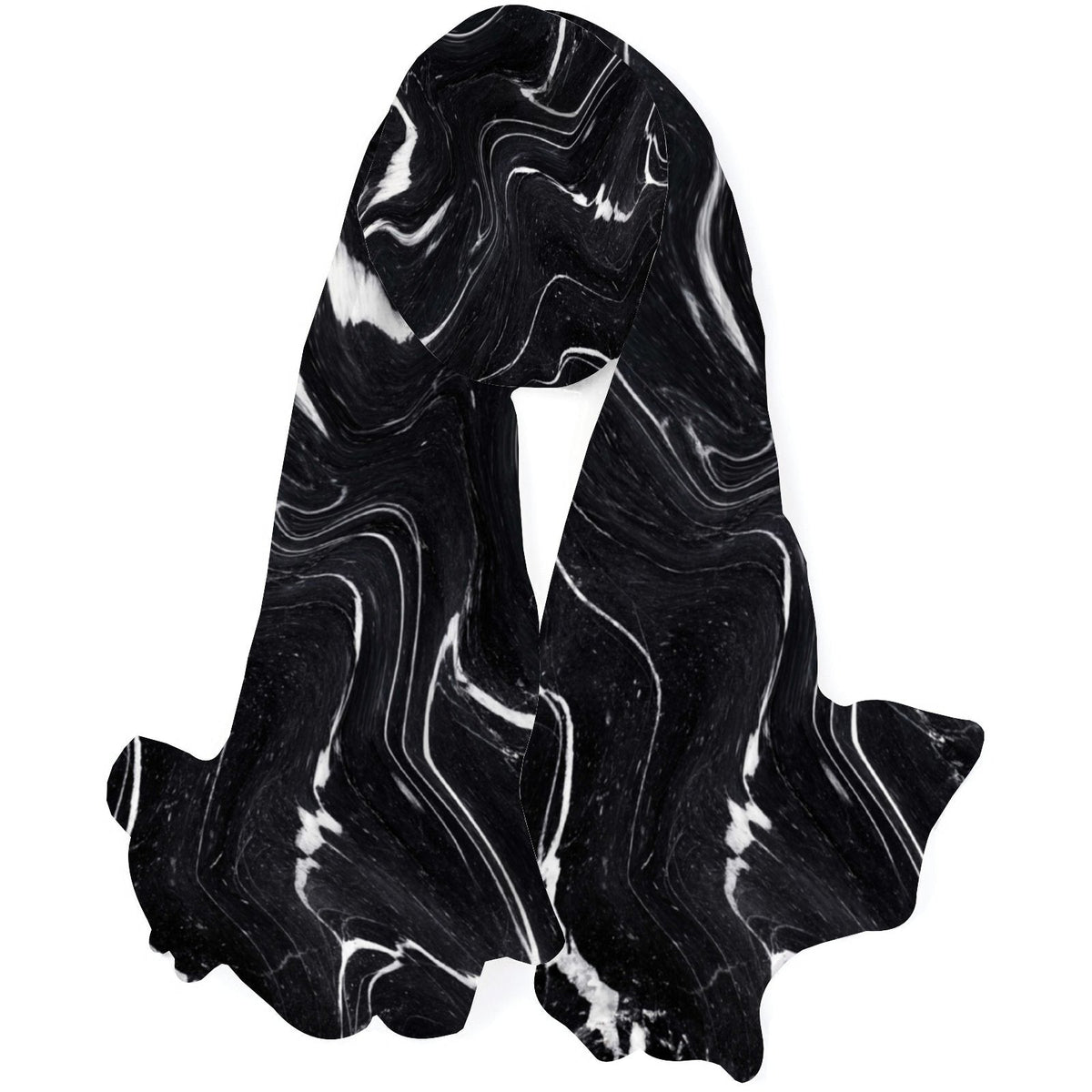 Black Wraps for Silk Neck Shawls FREEAMG Headscarf Wraps Scarf Hair Sunscreen Women Marble Large Oblong Long Gift Packed
