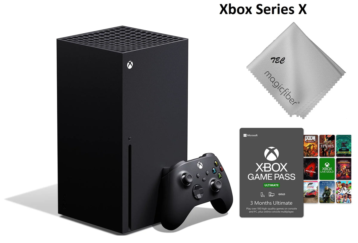 Gaming Newest Black Microsoft- TEC - SSD Console Game 1TB -X- Pass Xbox With 3-Month -Series- Bundle