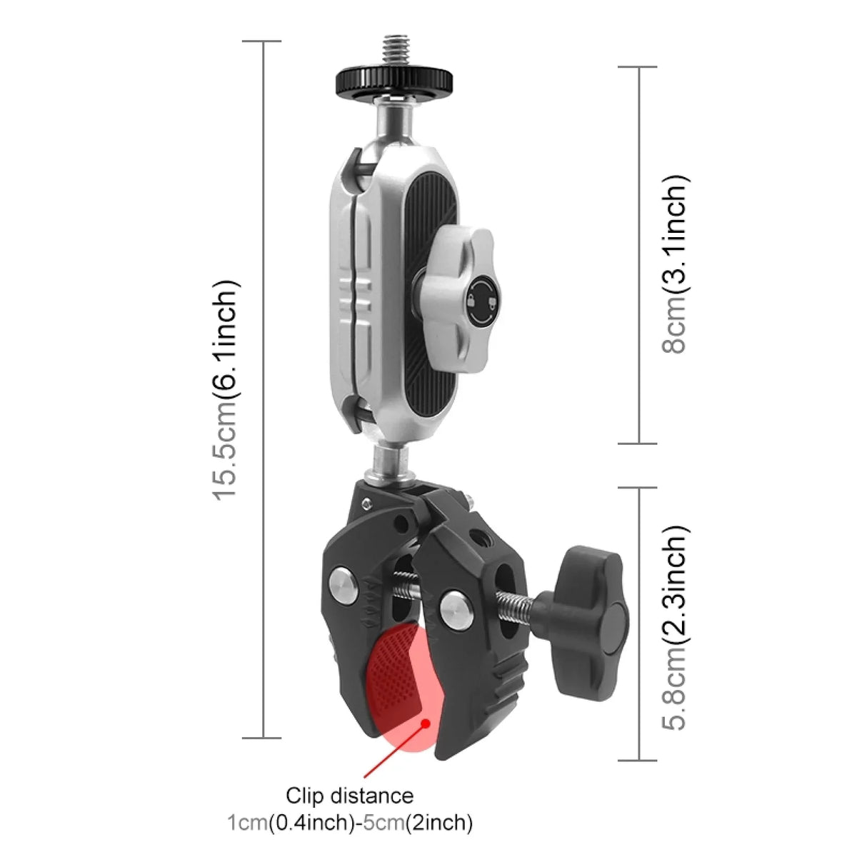 Camera AKASO Adapter ammoon Mount Compatible DJI Handlebar Mount Mounts Clamp