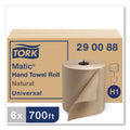 700 Towel, Natural, Rolls/Carton x Roll Matic ft, 6 7.7" -TRK290088 Hardwound Tork