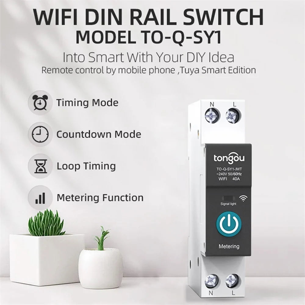 Control Can Smart Wireless Breaker Home Wifi Remotely Metering With Home Switch Smart Switch Circuit Function