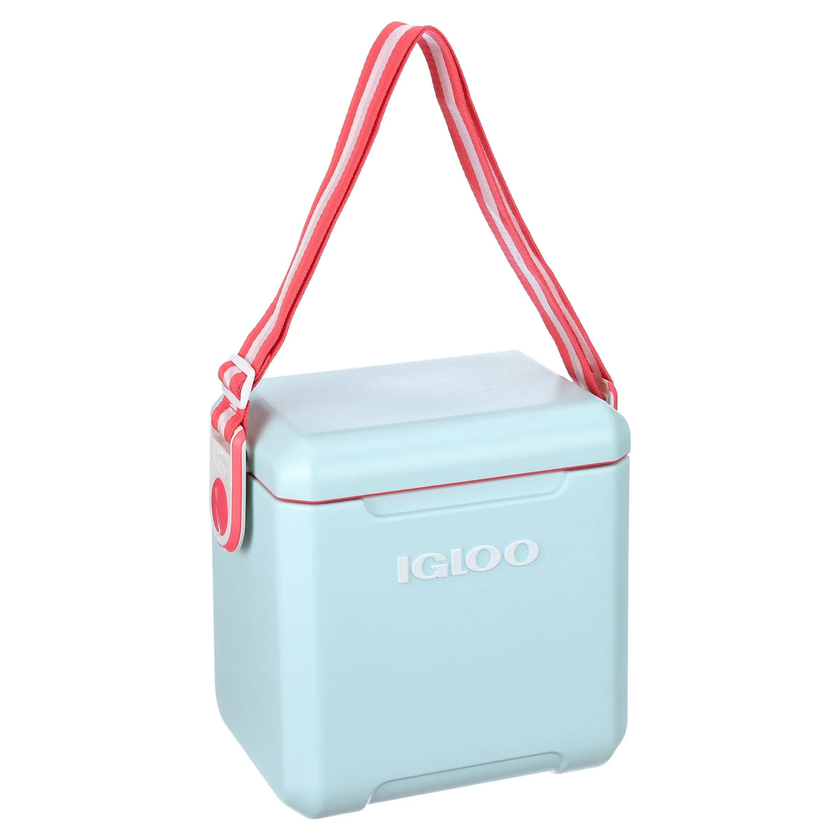 11 Sided Aqua Red Hard Blue Igloo and Qt Cooler, Tag-a-Long
