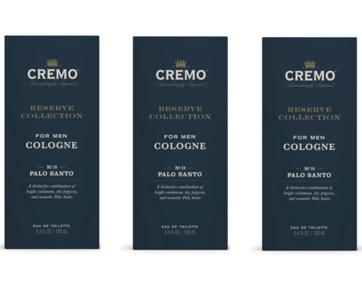 Reserve of 18 Pack Oz. Collection No. 3.4 Men Santo, For Palo Cremo Fl. Cologne 3 -