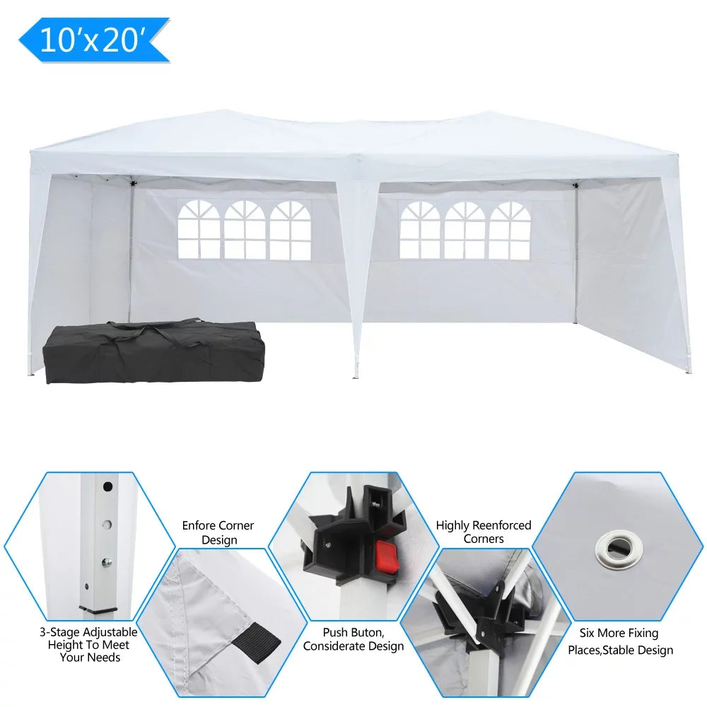 (600 with Tent dry Folding x (L White - enjoy Stay Waterproof Windows tent! durable with (20 and / 10 H) - 49.83 x - any W x 8.5)ft x x 250)cm x event 300 - our