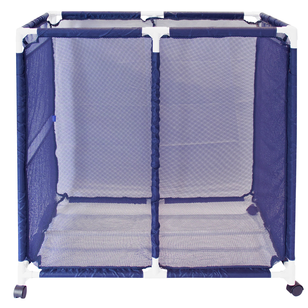 Floats, Blue x L Storage White Essentially Bin, Rolling Pool / Style Toys Yours 25.4" Large, x 37.5" 455102 W Organizer Equipment (35" Balls, H), and Mesh