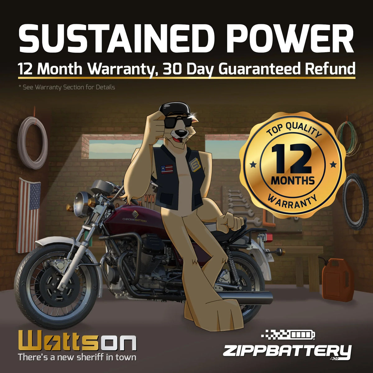 Ah, Volt,21 1200cc Xii (24HL-BS for Kawasaki 260 12 Battery 1995 Motorcycle Battery Zipp YTX24HL-BS CCA) Voyager Zg1200